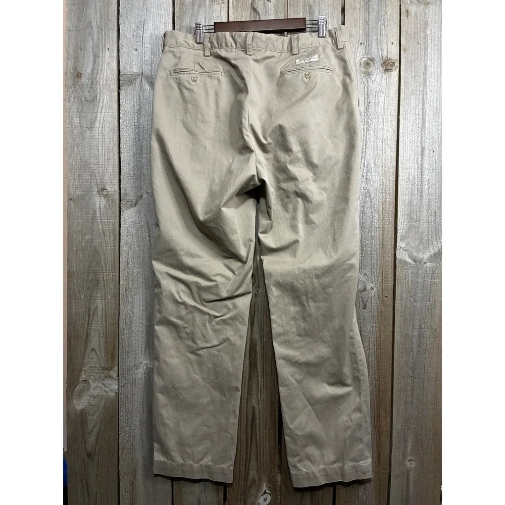 Polo Ralph Lauren Prospect Pant Mens 38x34 Tan Khaki Cotton Chino Straight Leg
